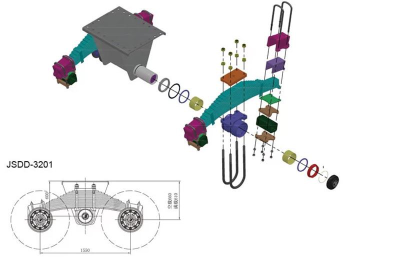 Low Table Bogie Suspension